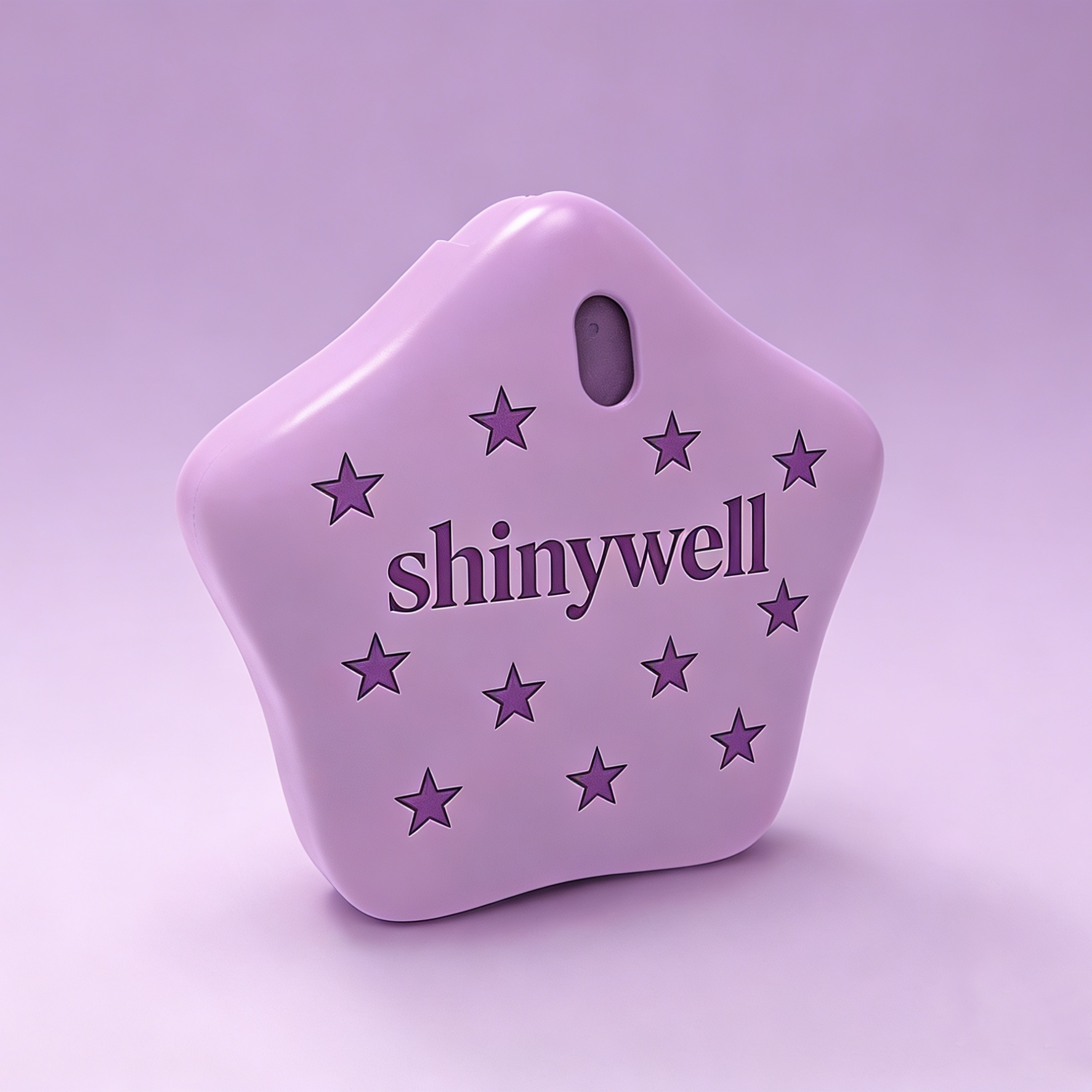 Soft rounded five-pointed star shaped 20ml portable spray bottle, pocket size handheld refillable cosmetic mist container